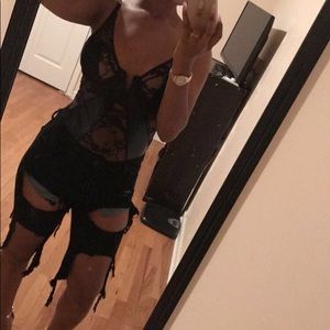 Akira ripped bermuda shorts